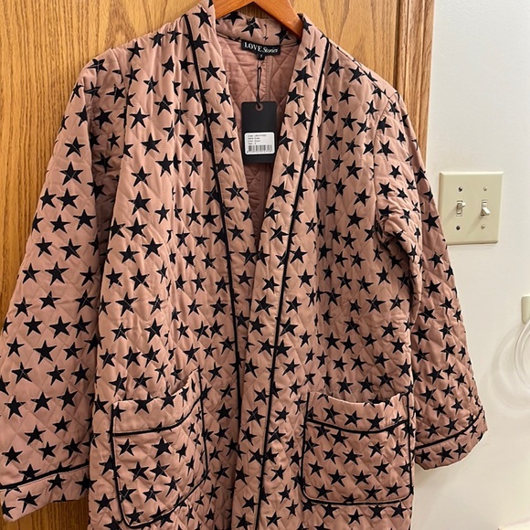 NWT Love Stories Susie Star print Quilted Dressing Gown - Picture 5 of 13